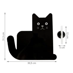 Tableau magnétique noir chat