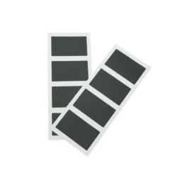 8 étiquettes adhésives rectangulaires ardoise
